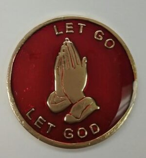 Let Go Let God Red Medallion