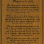 Plaque - Footprints In The Sand Poem