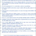 12 Traditions Short Form  Laminated