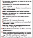 12 Steps Roll Up Shade