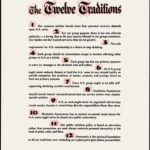 12 Traditions Laminated Poster