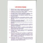 Doce Pasos, cartel tipo cortina enrollable