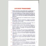 Doce Tradiciones, cartel tipo cortina enrollable