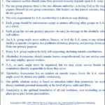 Twelve Traditions Short Form Laminated