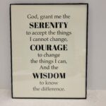 Serenity Prayer framed print