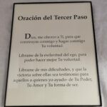 Oracion del Tercer Paso impresion enmarcada