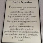 Padre Nuestro impresion enmarcada